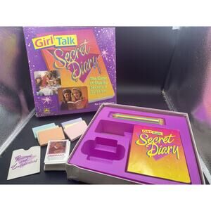 Vintage 1991 GIRL TALK SECRET DIARY Almost Complete 1 Card Missing.